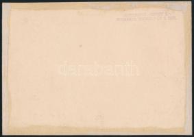 cca 1920 Kerny István (1879-1963): Falu végén, pecséttel jelzett, vintage fotóművészeti alkotás, 16x...