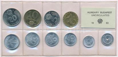 1983. 2f-20Ft (10xklf) érmés forgalmi sor fóliatokban T:1 Adamo FO16