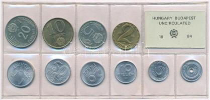 1984. 2f-20Ft (10xklf) érmés forgalmi sor fóliatokban T:1 Adamo FO17