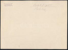 cca 1928 Kerny István (1879-1963): Szélfogó a Hortobágyon, pecséttel jelzett, vintage fotóművészeti ...