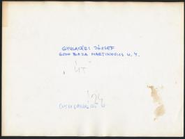 cca 1970 Gyulavári József és Kaiser Ottó 1-1 db jelzett fotóművészeti alkotása, 18x24 cm és 15,5x23 ...