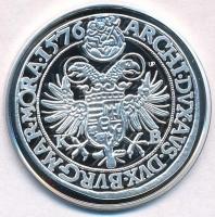 DN "Történelmi féltallérok utánveretben - I. Miksa féltallérja 1576" Ag emlékérem tanúsítv...