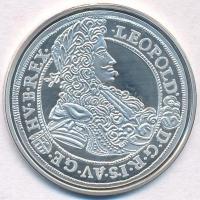 DN "Történelmi féltallérok utánveretben - I. Lipót féltallérja 1699" Ag emlékérem tanúsítvánnyal (10,37g/0.999/35mm) T:PP