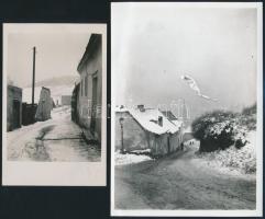 cca 1930 Budapest, Tabán, 4 db fotó, ebből három vintage kép, egy pedig mai nagyítás, 6x9 cm és 18x13 cm között
