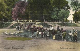 Csilizpatas, Patas; Csiliz parti részlet lovasszekérrel. Fotograf Adolf Brunner / river with horse cart (Rb)