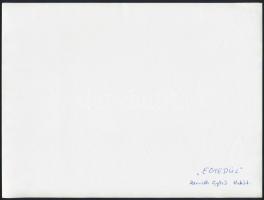 cca 1973 Múló idő, 4 db vintage fotóművészeti alkotás, kettő feliratozott, 9x18 cm és 18x24 cm közöt...