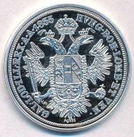 DN "Történelmi féltallérok utánveretben - Ferenc József féltallérja 1855" Ag emlékérem tan...