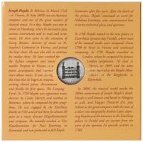 2009. 5Ft-200Ft "Haydn" (6xklf) forgalmi érme sor + "Joseph Haydn" Ag emlékérem ...