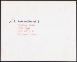 cca 1977 Kortárs fotóművészeti alkotások különböző szerzőktől, 4 db feliratozott vintage fotó, 18x24...