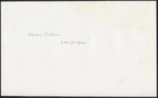 cca 1977 Kortárs fotóművészeti alkotások különböző szerzőktől, 4 db feliratozott vintage fotó, 18x24...