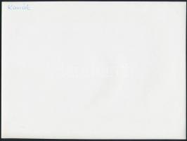 cca 1977 Kortárs fotóművészeti alkotások különböző szerzőktől, 4 db feliratozott vintage fotó, 18x24...