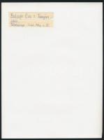 cca 1975 Négy szerző, 4 db feliratozott, vintage fotóművészeti alkotása, az egyik kép sarkán törésny...