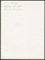 cca 1975 Négy szerző, 4 db feliratozott, vintage fotóművészeti alkotása, az egyik kép sarkán törésny...