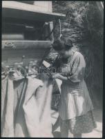 cca 1940 Korschelt Miklós (1900-1982) 3 db vintage fotóművészeti alkotása, szerzői pecséttel vagy feliratozva, a szerző hagyatékából, 17x131cm és 24x18 cm között