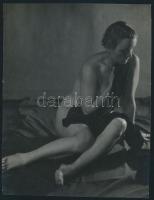 cca 1940 Korschelt Miklós (1900-1982) 3 db vintage fotóművészeti alkotása, szerzői pecséttel vagy fe...