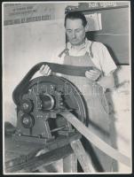 cca 1955 Tiszavölgyi József (1909-?) fotóriporter hagyatékából 9 db vintage fotó, részben jelzettek,...