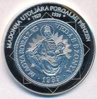 DN "A magyar nemzet pénzérméi - Madonna utoljára forgalmi pénzen 1929-1939" Ag emlékérem tanúsítvánnyal (15g/0.333/35mm) T:PP