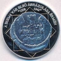 DN "A magyar nemzet pénzérméi - A Budai vár első ábrázolása 1308-1342" Ag emlékérem tanúsítvánnyal (15g/0.333/35mm) T:PP