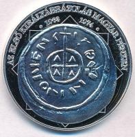 DN A magyar nemzet pénzérméi - Az első királyábrázolás magyar pénzen 1063-1074 Ag emlékérem tanúsítvánnyal (15g/0.333/35mm) T:PP