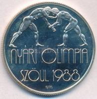 1987. 500Ft Ag "Nyári Olimpia - Szöul 1988" T:1,1- Adamo EM99