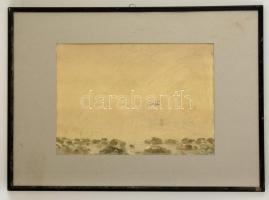 Egry jelzéssel: Sirályok. Akvarell, papír, foltos, keretben, 31×43 cm