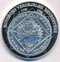 DN "A magyar nemzet pénzérméi - Egységes verdejelek bevezetése 1740-1780." Ag emlékérem tanúsítvánnyal (15g/0.333/35mm) T:PP