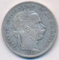 1878KB 1Ft Ag "Ferenc József / Középcímer" Körmöcbánya T:2,2- ph.  Adamo M15