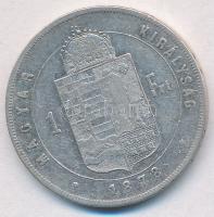 1878KB 1Ft Ag "Ferenc József / Középcímer" Körmöcbánya T:2,2- ph.
 Adamo M15