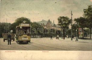 Hamburg, Holstentor, Strassenbahn R 26 / street view with tram (Rb)