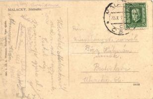 Malacka, Malacky; vasútállomás. A. Wiesner / Bahnhof / zeleznicná stanica / railway station
