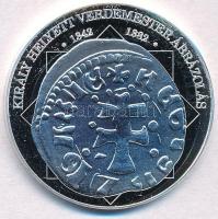 DN "A magyar nemzet pénzérméi - Király helyett verdemester ábrázolása 1342-1382" Ag emlékérem tanúsítvánnyal (15g/0.333/35mm) T:PP
