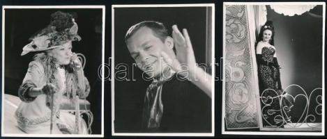 cca 1968 Magyar színész galéria - Darvas Iván, Szabó Anita, Kis Manyi, Lehoczki Zsuzsa, Bodrogi Gyul...