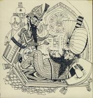 Hegedűs István HIHI (1932-2007) 12x13 cm