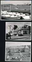 cca 1974 Kecskeméti városképek a fejlődésről, átalakulásról, 13 db vintage fotó Vincze János (1922-1998) hagyatékából, kisebb része feliratozva, 9x12 cm és 9x14 cm