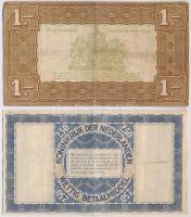 Hollandia 1938. 1G + 2 1/2G "Zilverbonnen (Ezüstértékű bankjegyek)" T:III,III-
Netherland...