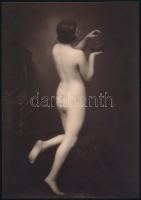 cca 1928 Demeter Károly (1892-1983) párizsi korszakában készült fotóművészeti alkotása mai nagyításban, 25x17,5 cm