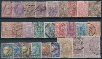 57 db régi okmánybélyeg 2 stecklapon