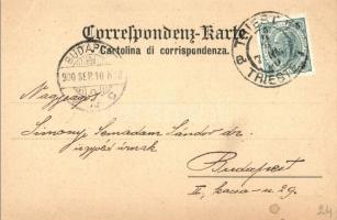 Trieste, Roiano, Roján; Military barracks, square view / caserma militare. Editrice Carleria Szeindl...