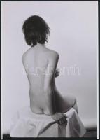 cca 1972 Merengő, 3 db szolidan erotikus fénykép, vintage negatívokról készült mai nagyítások, 25x18...