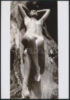 cca 1972 Természetimádók, 3 db szolidan erotikus fénykép, mai nagyítások, 25x18 cm / 3 erotic photos...