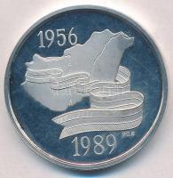 Kósa István (1953-) 1989. "Kádár János" Ag emlékérem (31.25g/0.925/38.6mm) T:1- (PP), kis ...