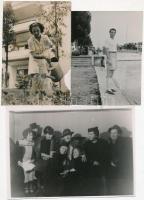 cca 1943 Vaszary Piroska, Lukács Margit, Sárdy János, Hunyady Sándor, Fedák Sári színészek, 5 db pri...