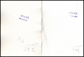 cca 1968 Czakó László (?-?) pécsi fotóművész 13 db vintage fotóművészeti alkotása, pecséttel jelzett...