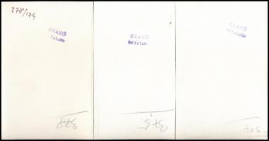 cca 1968 Czakó László (?-?) pécsi fotóművész 13 db vintage fotóművészeti alkotása, pecséttel jelzett...