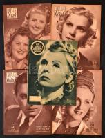 1943-1944 Film híradó (8 db) és Filmy Színház Irodalom (1 db) folyóiratok, 9 db