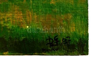 Dilinkó jelzéssel: Juhász. Olaj, karton, 29×43 cm