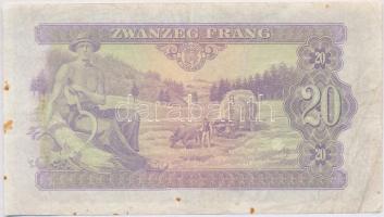 Luxemburg / Szövetséges megszállás 1943. 20Fr T:III,III- kopott, fo.
Luxembourg / Allied occupation...