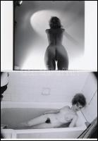 cca 1979 Az emberi test csodálata, 13 db szolidan erotikus fénykép, korabeli negatívokról készült ma...