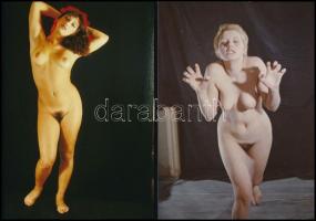 cca 1979 Az emberi test csodálata, 13 db szolidan erotikus fénykép, korabeli negatívokról készült ma...