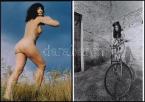 cca 1979 Az emberi test csodálata, 13 db szolidan erotikus fénykép, korabeli negatívokról készült ma...